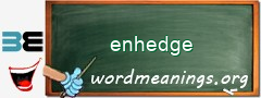 WordMeaning blackboard for enhedge